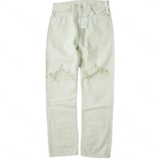 ソーイ(SOE)のsoe ソーイ 22SS 日本製 CLASHED SELVEDGE JEANS DIRECTED BY Yusuke Yatsuhashi クラッシュセルビッチジーンズ 1221-60-206 1 OFF WHITE デニムパンツ 八橋佑輔 ジップフライ ボトムス【新古品】【中古】【soe】(デニム/ジーンズ)