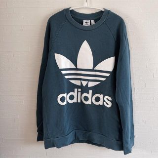 アディダス(adidas)のadidas トレーナー ブルー M(トレーナー/スウェット)