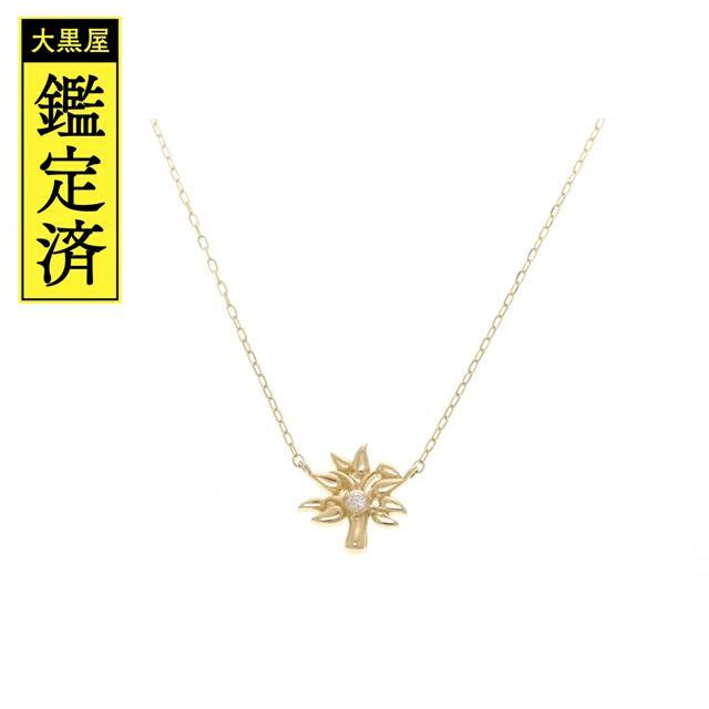 STAR JEWELRY ネックレス K18YG ダイヤモンド【473】