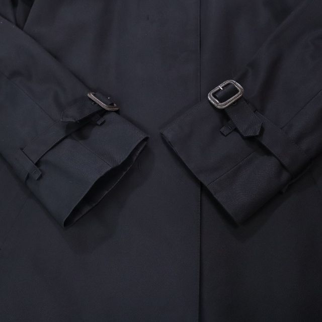 AQUA SCUTUM(アクアスキュータム)のアクアスキュータム ステンカラーコート ライナー付き ブラック ミドル丈 7F レディースのジャケット/アウター(トレンチコート)の商品写真