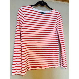 プチバトー(PETIT BATEAU)のプチバトー マリニエールボーダーカットソー S(カットソー(長袖/七分))