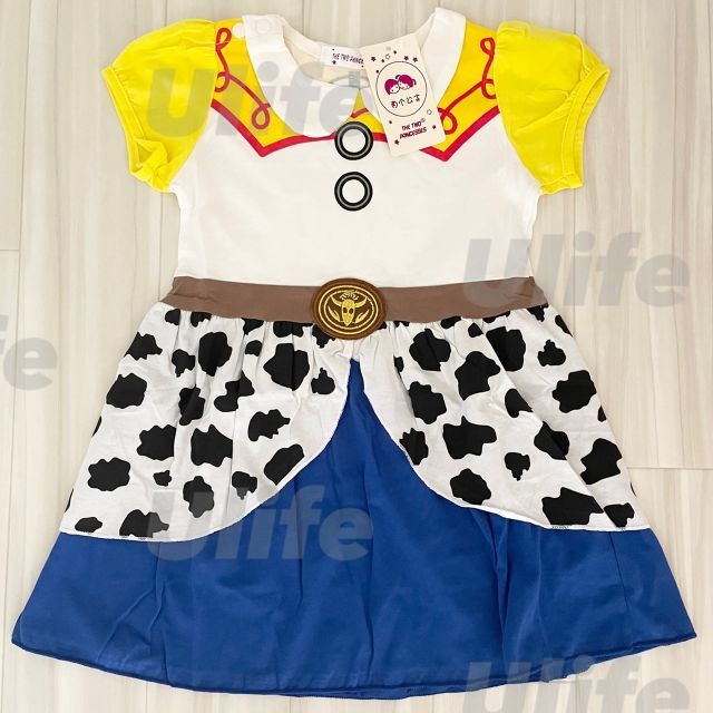 90 トイストーリージェシーイメージワンピースコスプレ　ドレスプリンセス女の子 キッズ/ベビー/マタニティのキッズ服女の子用(90cm~)(ワンピース)の商品写真