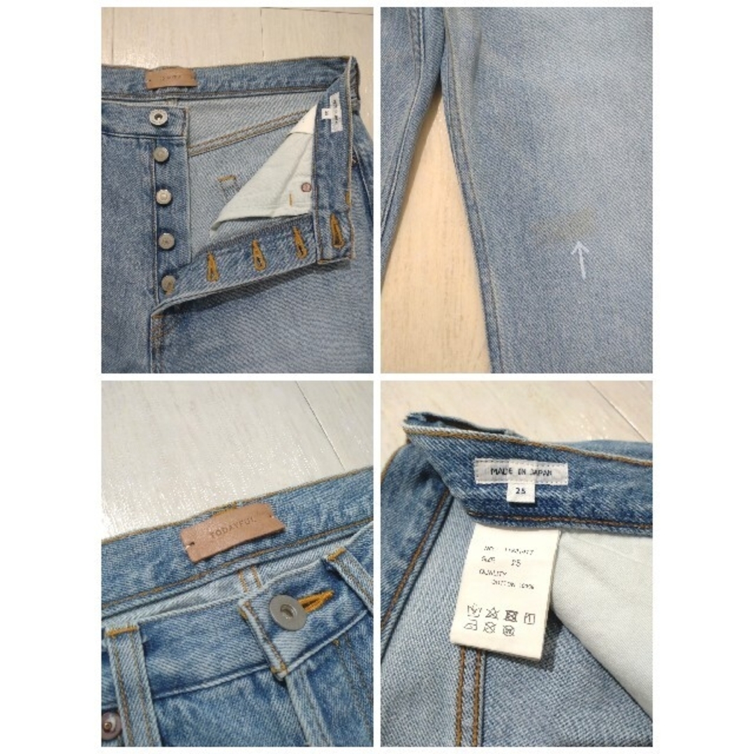 TODAYFUL(トゥデイフル)のTODAYFUL 定価￥19800 CINDY’s Denim デニム パンツ レディースのパンツ(カジュアルパンツ)の商品写真