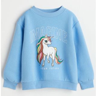 エイチアンドエム(H&M)の☆新品☆H&M トレーナー♡ユニコーン♡♡ソフト裏起毛　130〜140(その他)