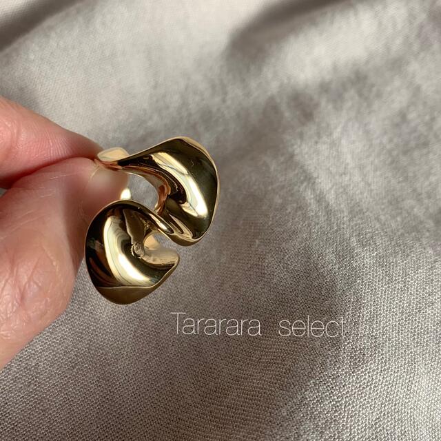 ●stainless Frill ring●金属アレルギー対応 レディースのアクセサリー(リング(指輪))の商品写真