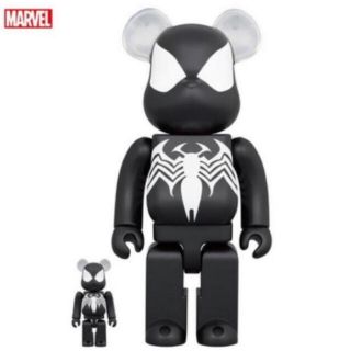 ベアブリック(BE@RBRICK)のBE@RBRICK SPIDER-MAN BLACK 100％ 400%(その他)