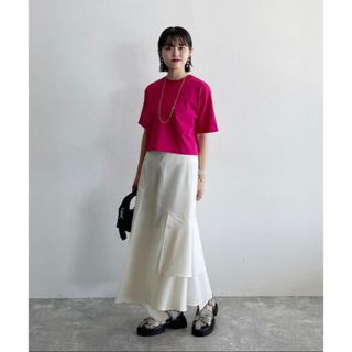 ページボーイ(PAGEBOY)の【即日発送可能】ページボーイ　アシンメティアードスカート(ロングスカート)