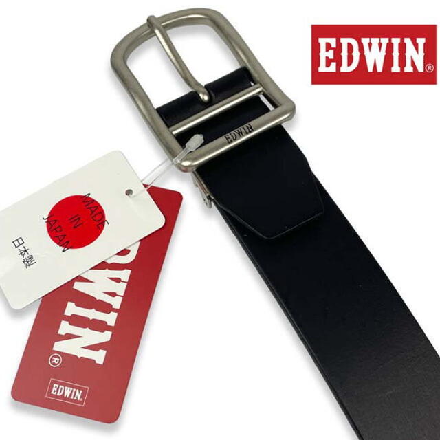 EDWIN(エドウィン)のブラウン 茶 エドウイン 日本製 本革 ベルト ビジネス ユニセックス 29 レディースのファッション小物(ベルト)の商品写真