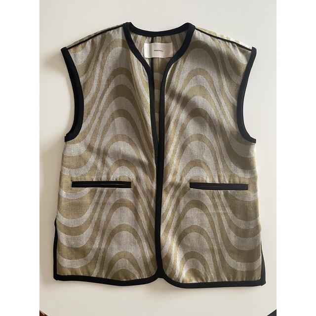 TODAYFUL(トゥデイフル)のPiping Jacquard Vest  36 レディースのトップス(ベスト/ジレ)の商品写真