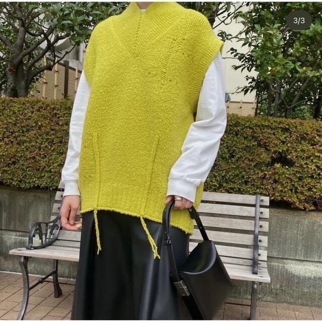 RESTIR(リステア)の売り切り！IRENE アイレネ whole garment knit vest レディースのトップス(ニット/セーター)の商品写真