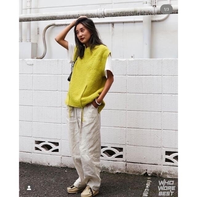 RESTIR(リステア)の売り切り！IRENE アイレネ whole garment knit vest レディースのトップス(ニット/セーター)の商品写真