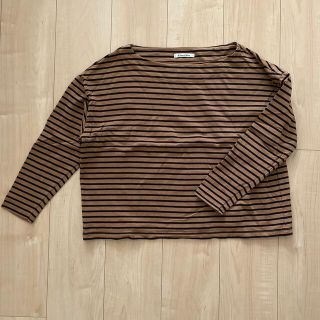 ルクールブラン(le.coeur blanc)のle.coeur blanc ボーダートップス(カットソー(長袖/七分))