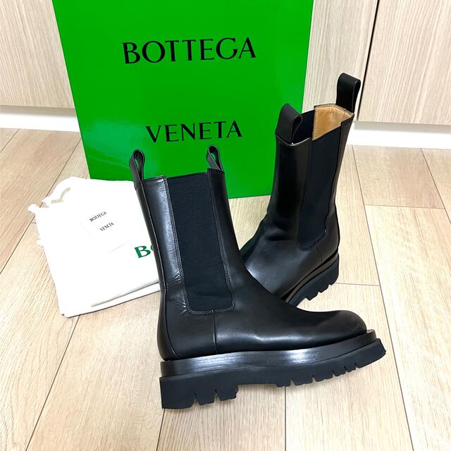 早割 Bottega Venetaボッテガヴェネタ ラグブーツ サイドゴア 37 美品