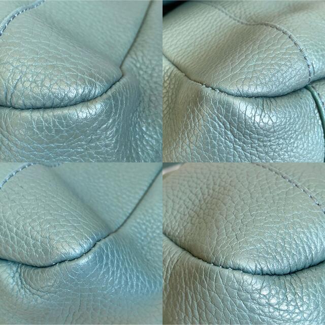 極美品】MAURO GOVERNA ターコイズグリーン 希少色ショルダーバッグ