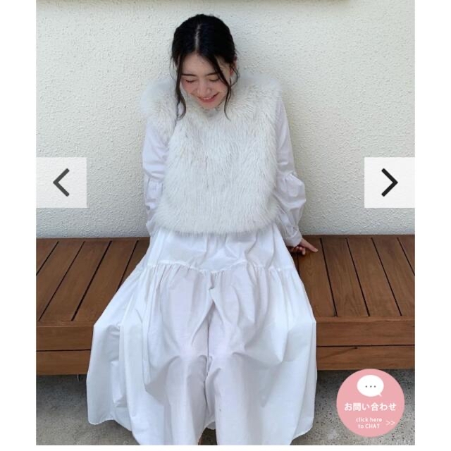 BIRTHDAY BASH BB♡Side Ribbon Fur Giletの通販 by juju's shop