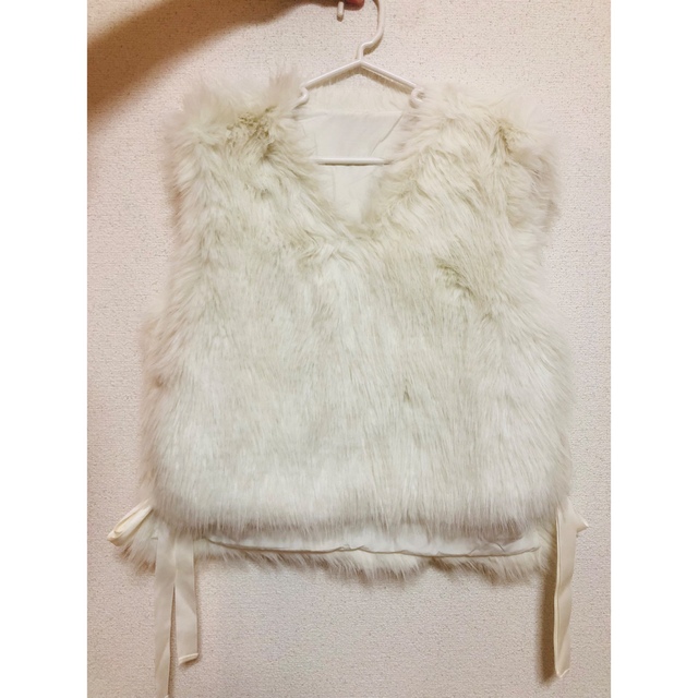 BB♡Side Ribbon Fur Gilet