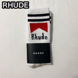 RHUDE socks ルード ソックス　Red / Black(ソックス)