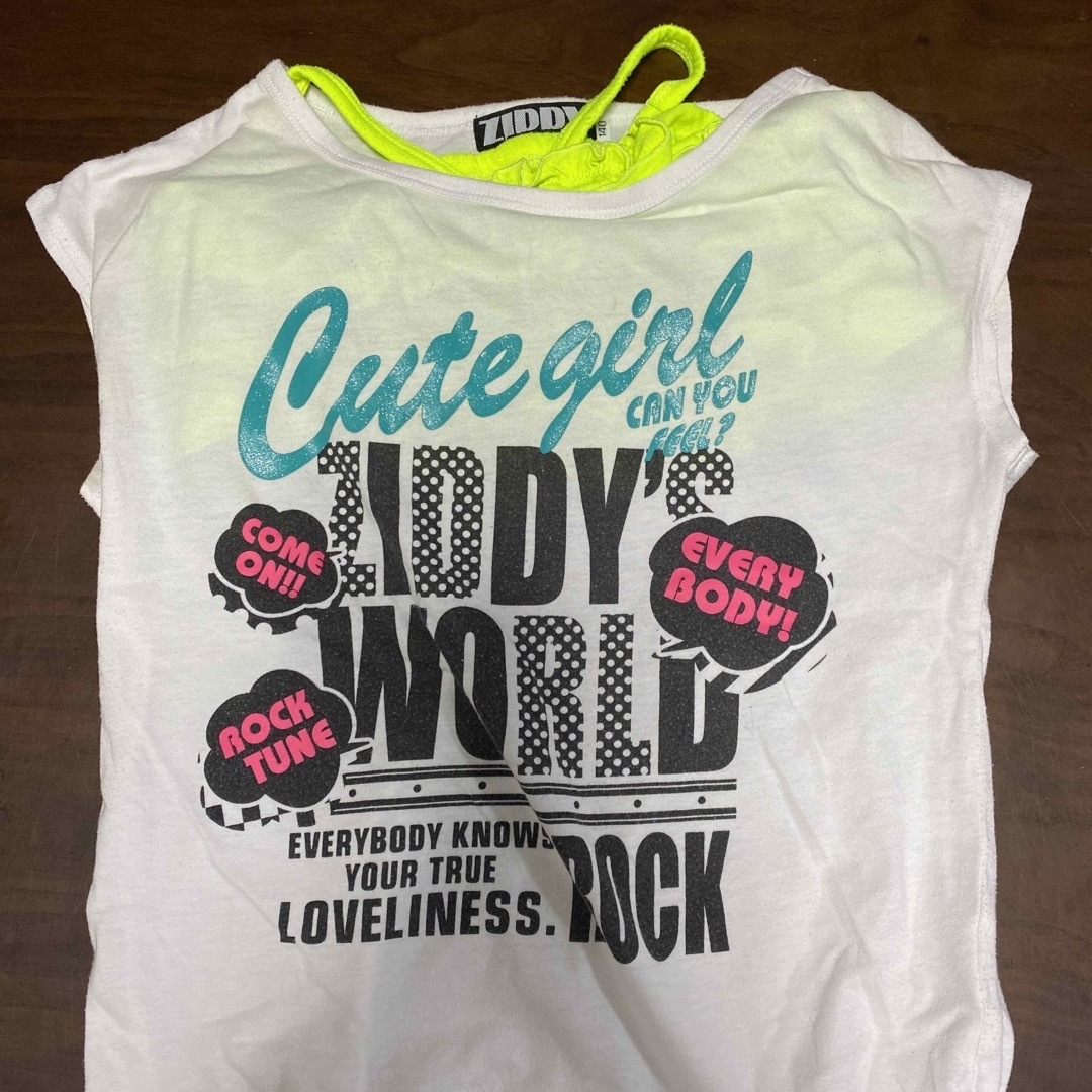ZIDDY(ジディー)のジディ　ziddy  セット　tシャツ　チューブトップ　 140 150 キッズ/ベビー/マタニティのキッズ服女の子用(90cm~)(Tシャツ/カットソー)の商品写真