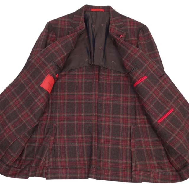ISAIA - イザイア ジャケット テーラード チェック カシミヤ ISAIA - イザイア ジャケット テーラード チェック カシミヤ