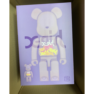BE@RBRICK X-girl CLEAR PURPLE 100% 400%(その他)