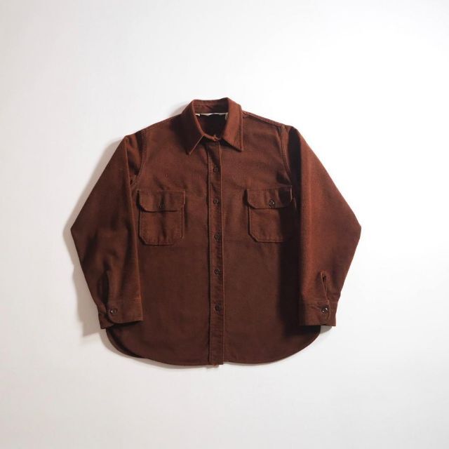 WOOLRICH(ウールリッチ)のウールリッチ　コットン１００％　ネルシャツ　長袖　ブラウン　美品 メンズのトップス(シャツ)の商品写真