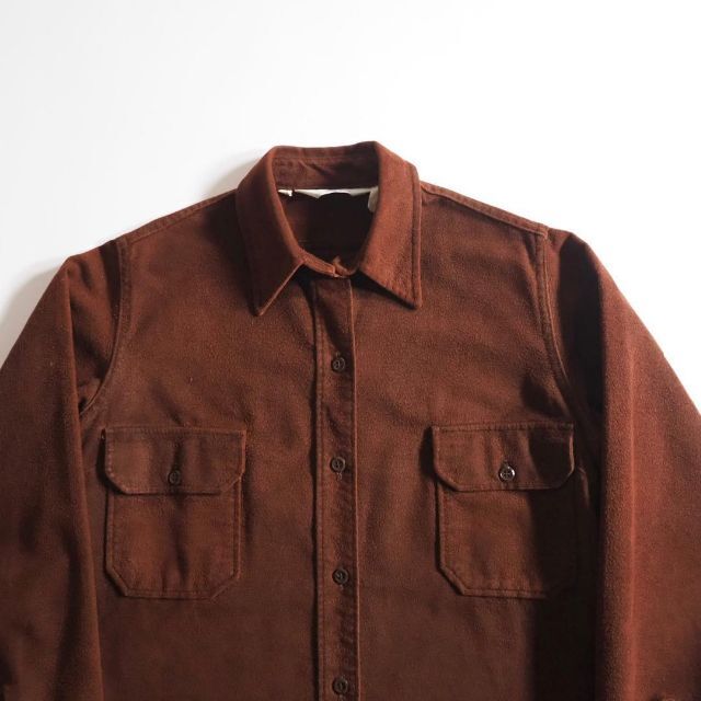 WOOLRICH(ウールリッチ)のウールリッチ　コットン１００％　ネルシャツ　長袖　ブラウン　美品 メンズのトップス(シャツ)の商品写真