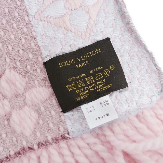 最安価格 LOUIS VUITTON ルイヴィトン マフラー エシャルプ ロゴマニア レインボー M73057 ピンクの通販 by MODEST  LORD｜ルイヴィトンならラクマ