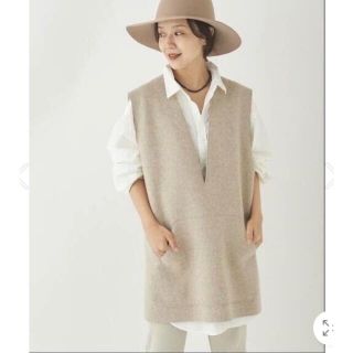 プラージュ ベスト/ジレ(レディース)の通販 300点以上 | Plageの 【はこぽす対応商品】 WOオーバーベスト お値引き 新品 Plage ベスト/ジレ