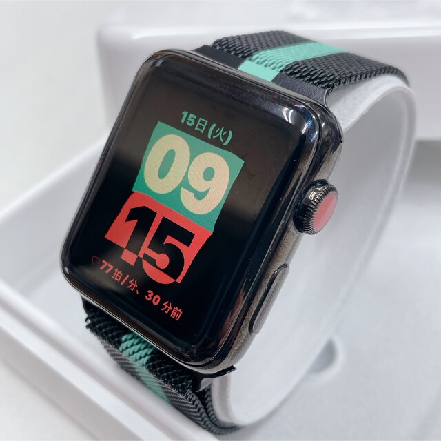 Apple Watch シリーズ3 ブラックステンレス アップルウォッチ