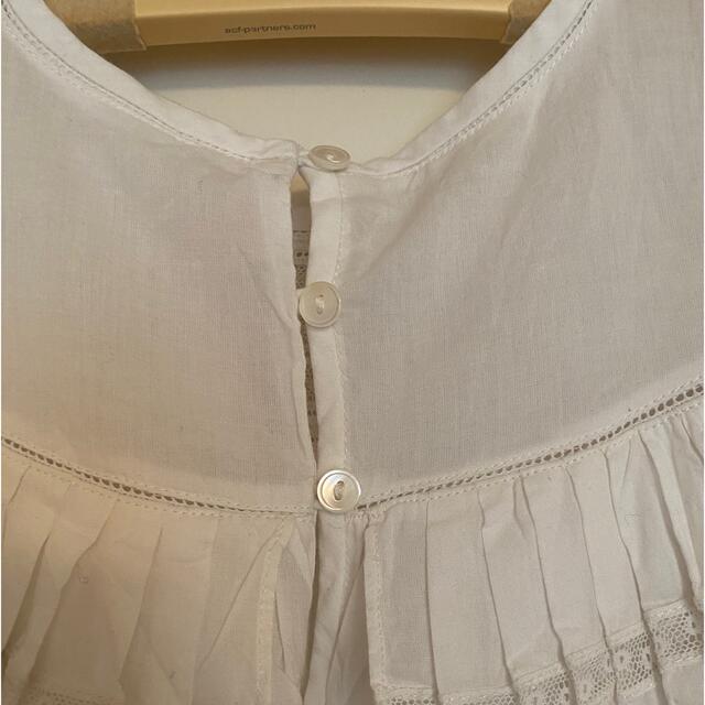 超可爱の ボンポワン 白ブラウス size8 drenriquejmariani.com