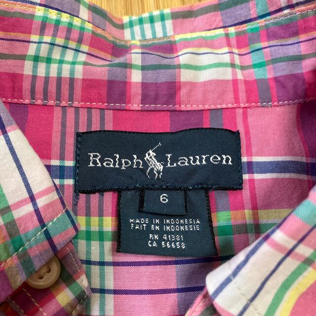 Ralph Lauren(ラルフローレン)の［お値引き］ラルフ長袖シャツ　120 キッズ/ベビー/マタニティのキッズ服女の子用(90cm~)(ブラウス)の商品写真