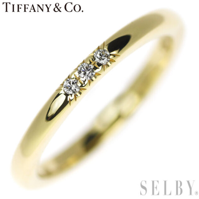 Tiffany & Co.(ティファニー)のティファニー K18YG ダイヤモンド リング クラシックバンド レディースのアクセサリー(リング(指輪))の商品写真