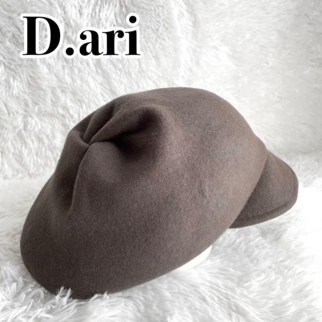 未使用『D.ari (CA4LAデザイナー)』ウール 変形 ハンチング