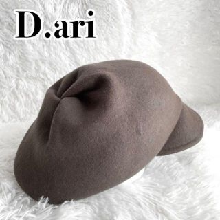 カシラ(CA4LA)の未使用『D.ari (CA4LAデザイナー)』ウール 変形 ハンチング(ハンチング/ベレー帽)