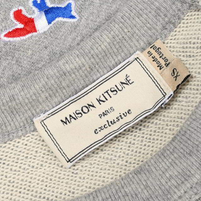 Maison Kitsune トリコロール フォックス スウェットトレーナー