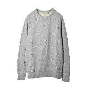 メゾンキツネ(MAISON KITSUNE')のMAISON KITSUNE トリコロール フォックス スウェット(トレーナー/スウェット)