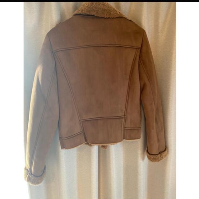 ZARA(ザラ)のZARA  ブラウン コート レディースのジャケット/アウター(ムートンコート)の商品写真