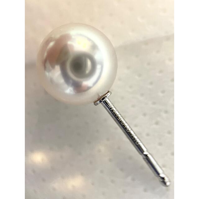 ミキモト 8mm UP アコヤ真珠 ピアス ★未使用 5