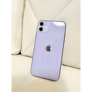 アイフォーン(iPhone)のiPhone11 本体 128GB パープル(スマートフォン本体)