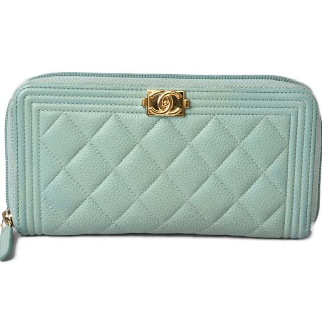 新しい到着 CHANEL - シャネル 長財布 ボーイシャネル キャビアスキン