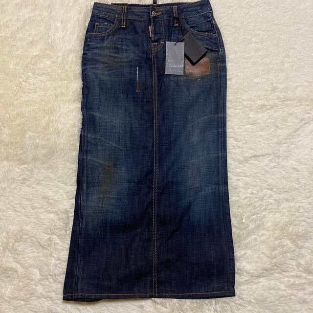 DSQUARED2 - ディースクエアード ロングスカート クラッシュ加工