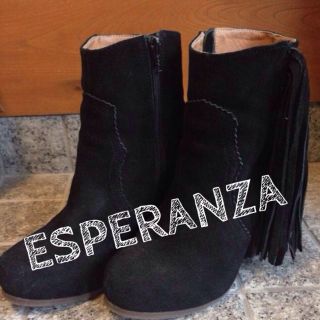 エスペランサ(ESPERANZA)の《ESPERANZA》ショートブーツ(ブーツ)