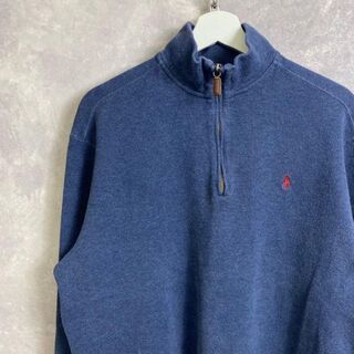 ラルフローレン(Ralph Lauren)のラルフローレン 90s ハーフジップニット セーター ネイビー ワンポイント(ニット/セーター)