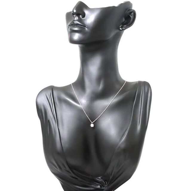 ティファニー ソリティア ダイヤ 0.38ct G/VS1/3EX ネックレス 41cm Pt950 プラチナ【鑑定書付き】 90164068