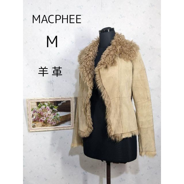 マカフィー レザージャケット】キャメル⭐︎38サイズ⭐︎羊革