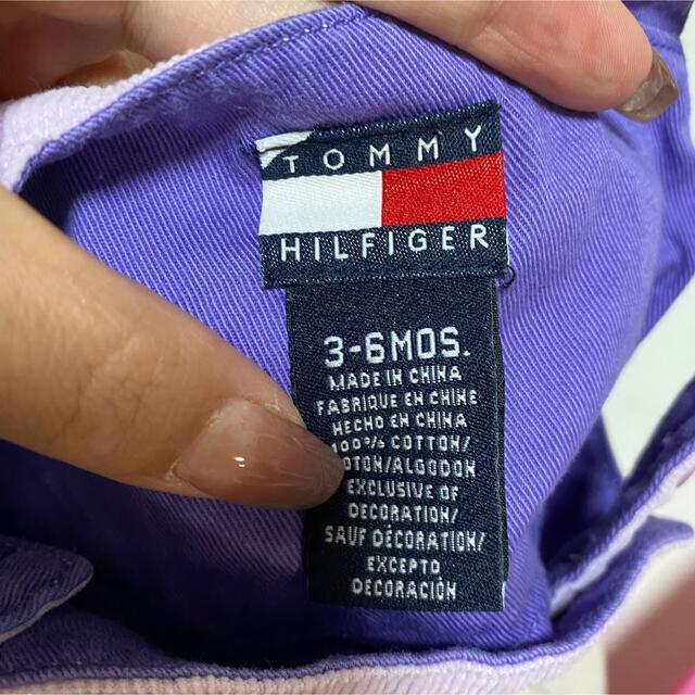 TOMMY HILFIGER(トミーヒルフィガー)のTOMMY HILFIGER ジャンパースカート コーデュロイ 紫 キッズ/ベビー/マタニティのベビー服(~85cm)(ワンピース)の商品写真