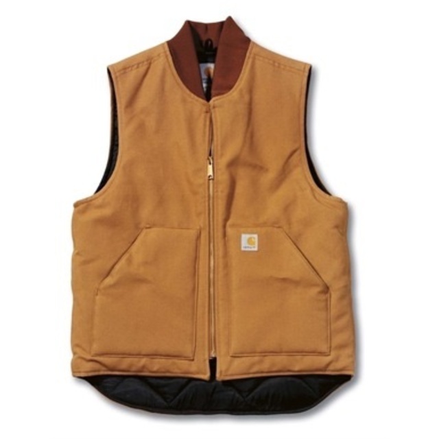 carhartt(カーハート)のCarhartt V01　カーハート　ダック　ベスト　茶　M　＊新品＊訳あり メンズのトップス(ベスト)の商品写真