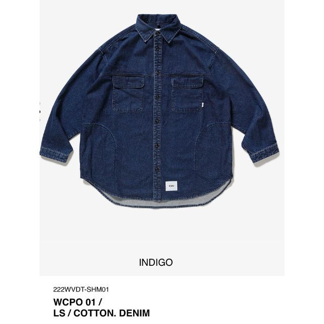 INDIGO M 22AW WTAPS WCPO 01 / LS / COTT