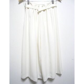 アナイ(ANAYI)のアナイ◆ラップスカート風 ワイドパンツ ベルト付き サイズ36 ホワイト 日本製(カジュアルパンツ)