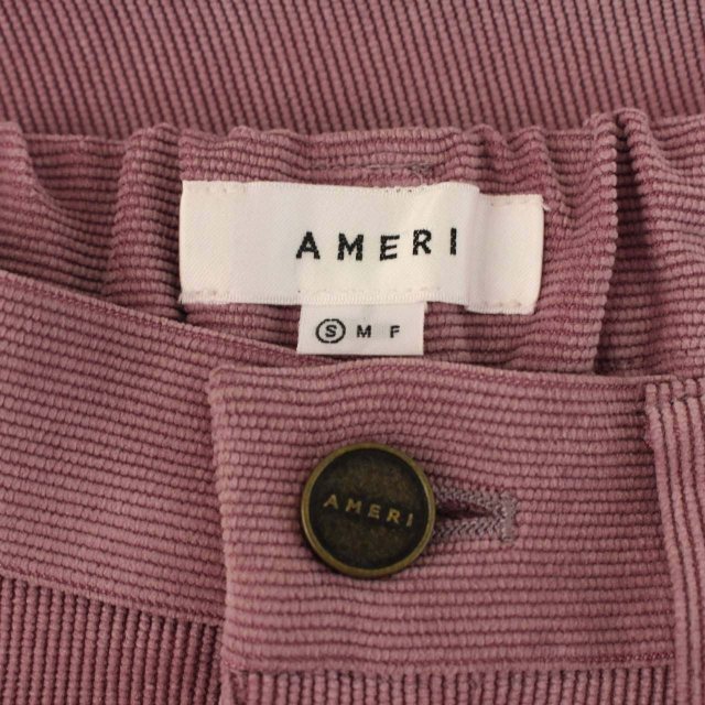 Ameri VINTAGE(アメリヴィンテージ)のアメリヴィンテージ 19AW コーデュロイパンツ ワイド フルレングス S 紫 レディースのパンツ(その他)の商品写真